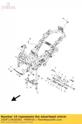 beugel, tankfitting van Yamaha, met onderdeel nummer 1SDF134U0000, bestel je hier online: