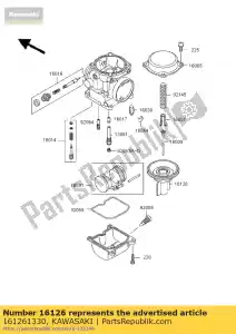 kawasaki 161261330 klep, vacuüm kle500-a6 - Onderkant