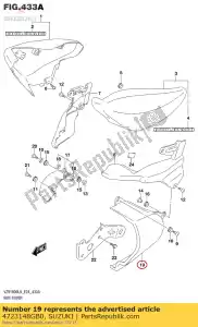 Suzuki 4723148GB0 tampa, inferior, l - Lado inferior