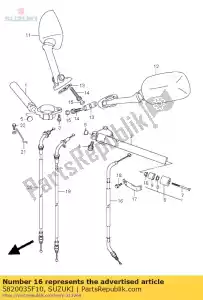 suzuki 5820035F10 cable assy,clut - Bottom side