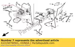 Here you can order the no description available at the moment from Honda, with part number 43315KTW901: