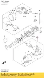 Ici, vous pouvez commander le lampe assy, ?? Avant auprès de Suzuki , avec le numéro de pièce 3560133D30: