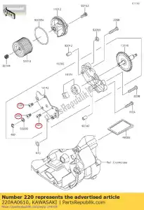 Kawasaki 220AA0610 vis-pan-cros, 6x10 - La partie au fond