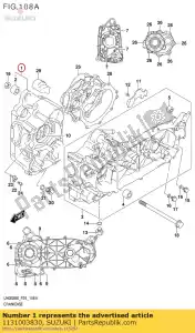 suzuki 1131003830 crankcase set,r - Bottom side