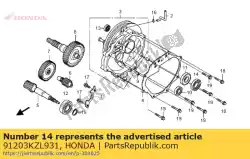 oliekeerring, 29x44x7 (arai) van Honda, met onderdeel nummer 91203KZL931, bestel je hier online: