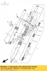 Qui puoi ordinare forcella anteriore (l. H) da Yamaha , con numero parte 5EL231020000: