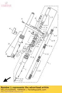 Yamaha 5EL231020000 forcella anteriore (l.h) - Il fondo