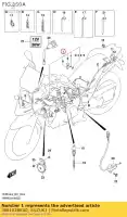 3661028K00, Suzuki, cablaggio, cablaggio n. 1 suzuki dl650aue dl650a dl650xaue dl650xa 650 , Nuovo