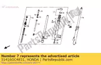 51416GC4831, Honda, wiosna, odbicie honda cr  r r2 cr80r 80 , Nowy