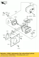 110511553, Kawasaki, staffa, supporto licenza vn800-b5 kawasaki vn 800 2000 2001 2002 2003 2004 2005 2006, Nuovo