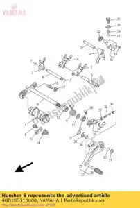 yamaha 4GB185310000 bar, shift fork guide 1 - Bottom side