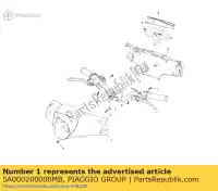 5A000200000MB, Piaggio Group, coprimanubrio anteriore     , Nuovo