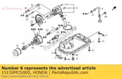 Aquí puede pedir colador comp., aceite de Honda , con el número de pieza 15150MCS000: