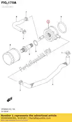 Here you can order the cooler assy,oil from Suzuki, with part number 1660048G00: