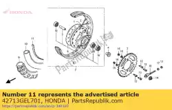 Tutaj możesz zamówić klapa, opona (cheng shin) od Honda , z numerem części 42713GEL701: