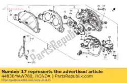 Aqui você pode pedir o cabo montado, velocímetro em Honda , com o número da peça 44830MAW760: