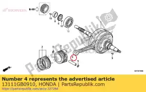 Honda 13111GB0910 axe, piston - La partie au fond