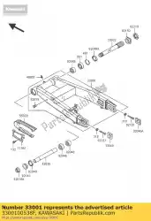 Qui puoi ordinare braccio-comp-swing, f. S. Black da Kawasaki , con numero parte 3300100538F: