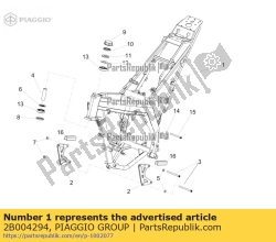 Aprilia 2B004294, Rahmen, OEM: Aprilia 2B004294