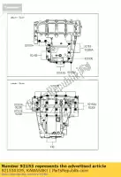 921530329, Kawasaki, boulon, 6x95 zx600-m1h kawasaki zx 600 2003 2004 2005 2006, Nouveau