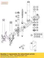 91410034S, KTM, ressort c = 8,5 l = 250 d = 5,1 05 ktm super duke supermoto 690 990 2005 2006 2009, Nouveau