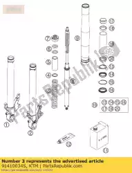 Aquí puede pedir resorte c = 8,5 l = 250 d = 5,1 05 de KTM , con el número de pieza 91410034S: