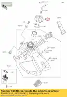 510480014, Kawasaki, tanque de tapa, combustible kawasaki kx  a m b klx r l monster energy 85 ii f kx125 kx250 kx65 kx85 lw sw klx110 kx250f 65 125 110 250 , Nuevo