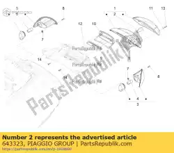 Tutaj możesz zamówić ? Arówka od Piaggio Group , z numerem części 643323: