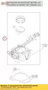 ktm 75330038100 cilinder + zuiger d = 102 - Onderkant