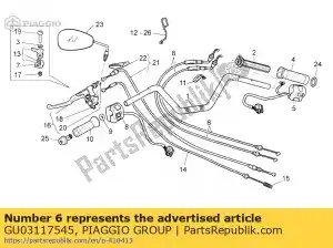 Piaggio Group GU03117545 trasmissione a leva gas - Il fondo