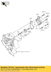 Here you can order the bolt,6x25 from Kawasaki, with part number 921511546: