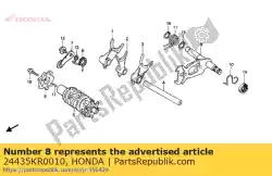 Here you can order the spg.,shift drum s from Honda, with part number 24435KR0010: