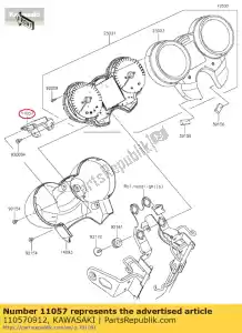 kawasaki 110570912 01 bracket - Bottom side