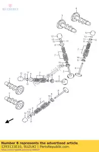 suzuki 1293133E10 retentor, válvula - Lado inferior