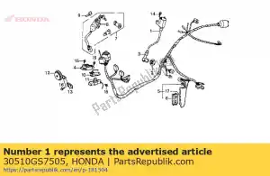 Honda 30510GS7505 coil comp, ign - Onderkant