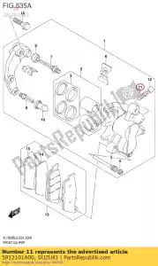 suzuki 5912101A00 bleeder - Bottom side