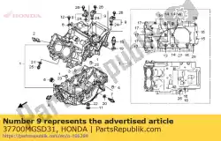 Aqui você pode pedir o montagem do sensor, velocidade em Honda , com o número da peça 37700MGSD31: