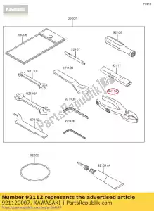 kawasaki 921120007 pince à outils klx125caf - La partie au fond