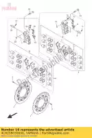 4C8258030000, Yamaha, remklauwafdichtingsset yamaha mt vmx yzf r 1000 1670 1700 2007 2008 2009 2010 2011 2012 2013 2014 2015 2016, Nieuw