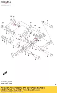 suzuki 6268537E00 arandela de empuje, l - Lado inferior