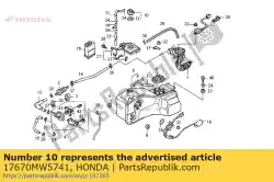 Aqui você pode pedir o tampão de enchimento de combustível comp. Em Honda , com o número da peça 17670MW5741: