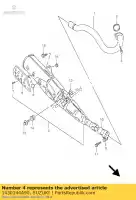 1430144A90, Suzuki, silencioso suzuki dr 125 1998 1999 2001 2002, Novo