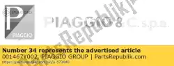 Qui puoi ordinare 19. 1. 21467 / 2 da Piaggio Group , con numero parte 001467Y002: