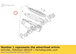 Piaggio Group 642166 tablero - Lado inferior