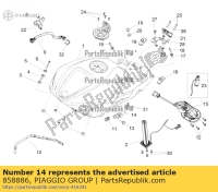 858886, Aprilia, supporto, Nuovo