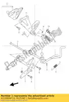 4210006F10, Suzuki, soporte, centro suzuki tr 50 1998 1999 2000, Nuevo