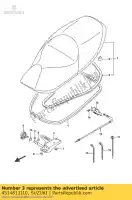 4514812J10, Suzuki, coussin, avant l suzuki uh 125 200 2015 2016, Nouveau