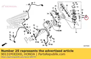 honda 90131MJED00 parafuso, flange, 6x22 - Lado inferior