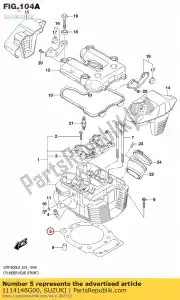 suzuki 1114148G00 pakking cilinder - Onderkant