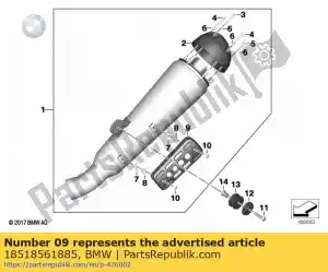 bmw 18518561885 heat shield - Bottom side